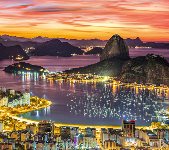Rio de Janeiro at night
