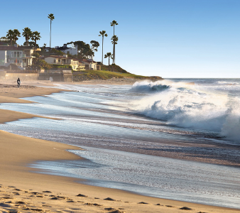 Beach and waves