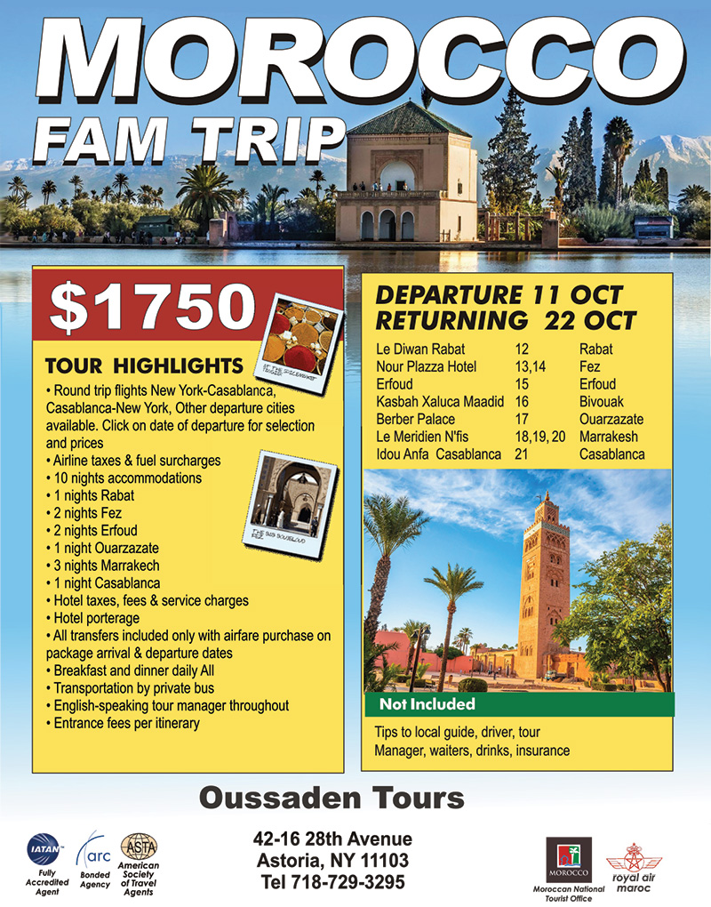 www.oussadentours.com • E-mail: oussaden.tours@gmail.com